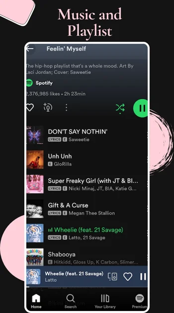 Spotify premium App screenshots