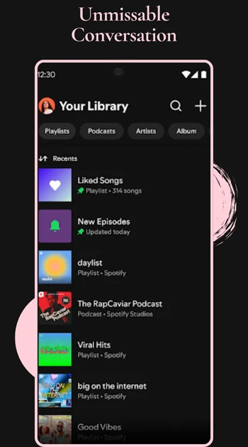 Spotify premium App screenshots