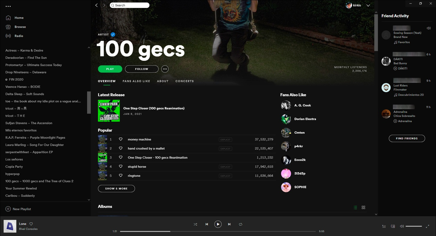spotify for PC7