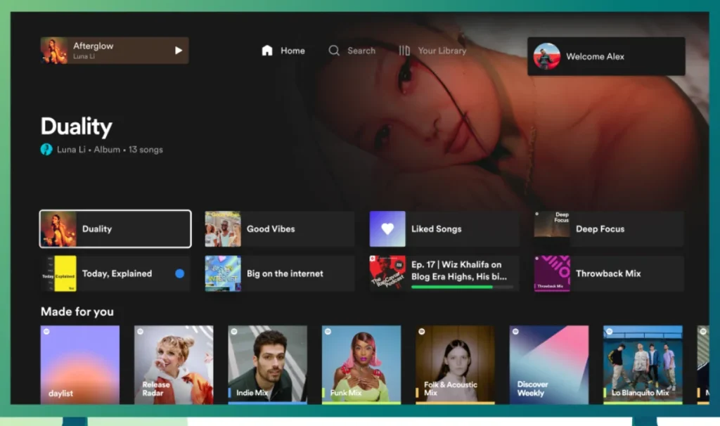 spotify on smart tv 1