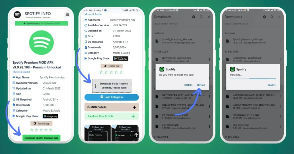 Spotify MOD APK How to Download